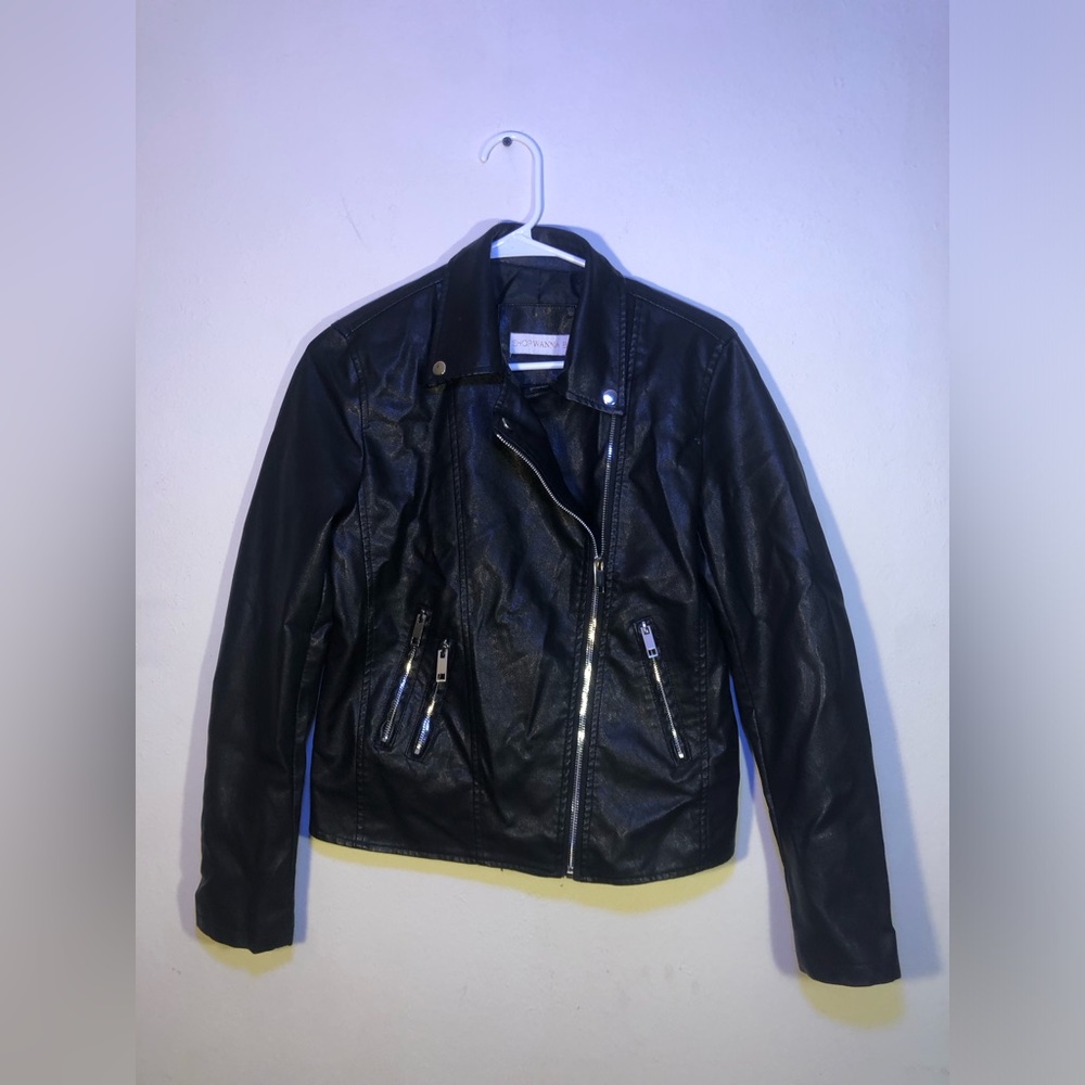 Faux leather jacket